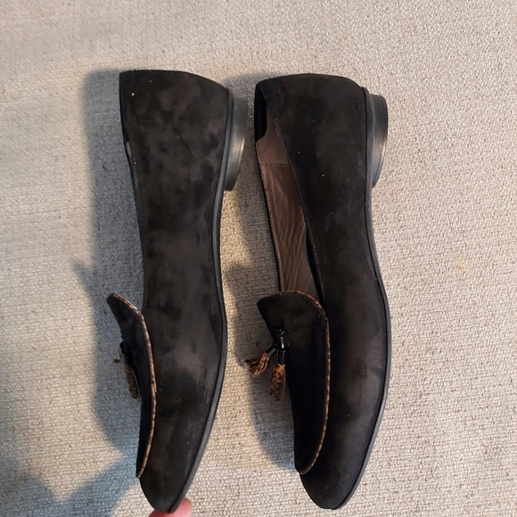 BeautiFeel Chloe Suede Loafers with Animal Print Tassles Sz-40 9/9.5 - Picture 4 of 9